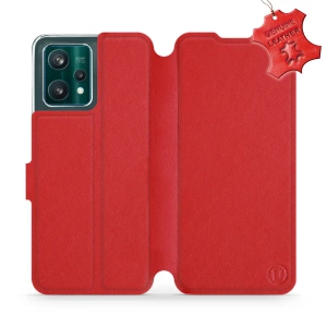 Phone Case Realme 9 Pro Plus - Design Red Leather