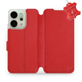 Phone Case OPPO Reno 14 Pro 5G - Design Red Leather