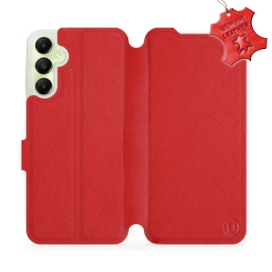 Phone Case Samsung Galaxy A05s - Design Red Leather