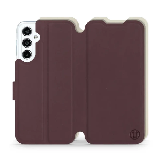 Phone Case Samsung Galaxy M34 5G - Design Burgundy with Platinum