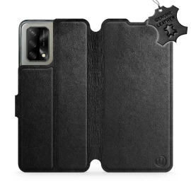 Phone Case OPPO A74 - Design Black Leather