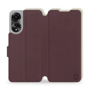 Phone Case OPPO A78 5G - Design Burgundy with Platinum