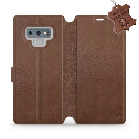 Phone Case Samsung Galaxy Note 9 - Design Brown Leather