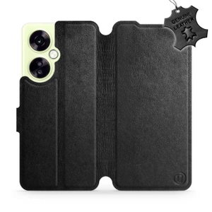 Etui ze skóry naturalnej do OnePlus Nord CE 3 Lite 5G - wzór Black Leather