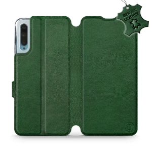 Etui ze skóry naturalnej do Huawei P Smart Pro - wzór Green Leather