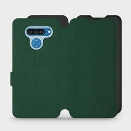 Hülle für LG Q60 - Farbe Grün mit Schwarz