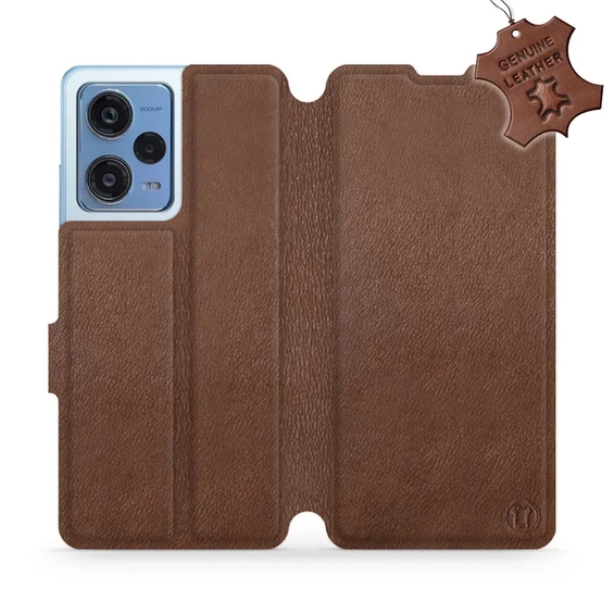 Phone Case Xiaomi Redmi Note 12 Pro 5G - Design Brown Leather