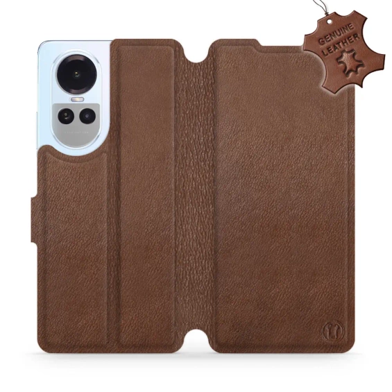 Phone Case OPPO Reno 10 5G - Design Brown Leather