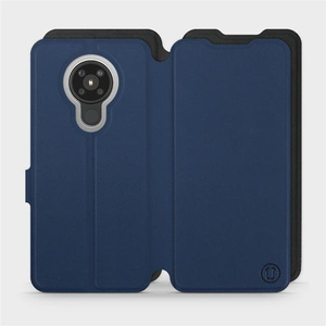 Etui Soft Touch do Nokia 5.3 - wzór Głęboki granat z czernią
