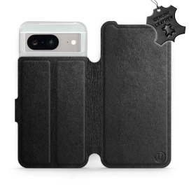 Phone Case Google Pixel 8 - Design Black Leather