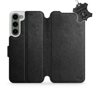 Phone Case Samsung Galaxy S23 Plus - Design Black Leather