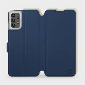 Phone Case Samsung Galaxy A32 4G - Design Navy with Platinum