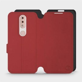 Phone Case Nokia 4.2 - Design Dark Red with Black