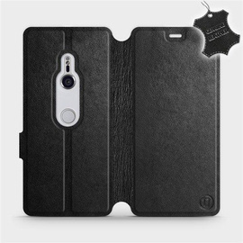 Phone Case Sony Xperia XZ3 - Design Black Leather