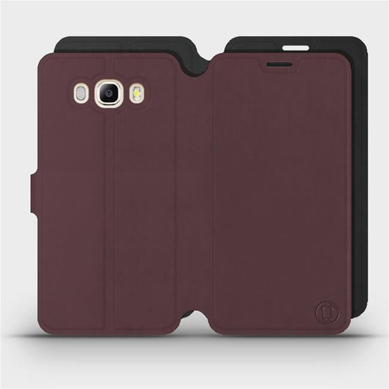 Phone Case Samsung Galaxy J7 2016 - Design Burgundy with Black
