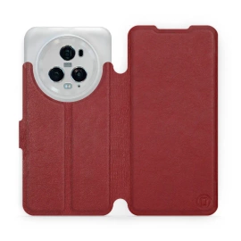 Hülle für Huawei Honor Magic5 Pro 5G - Farbe Dark Red Leather