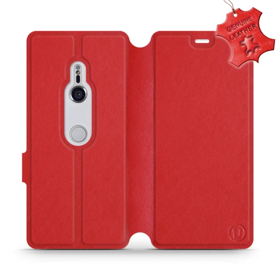 Phone Case Sony Xperia XZ3 - Design Red Leather