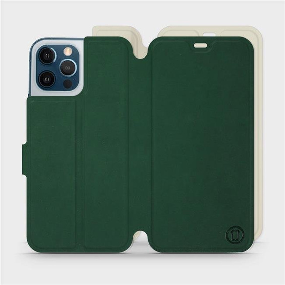 Etui Soft Touch do Apple iPhone 12 Pro Max - wzór Miejska zieleń z platyną