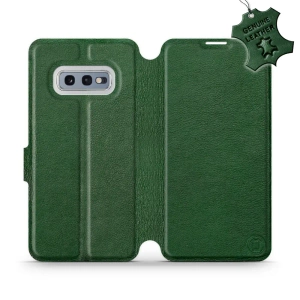 Phone Case Samsung Galaxy S10e - Design Green Leather