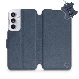 Phone Case Samsung Galaxy A55 5G - Design Blue Leather