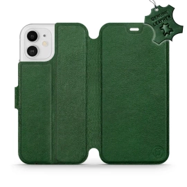 Phone Case Apple iPhone 12 - Design Green Leather