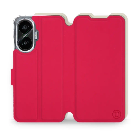Hülle für Xiaomi POCO F7 - Farbe Rot mit Platin