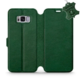 Phone Case Samsung Galaxy S8 Plus - Design Green Leather