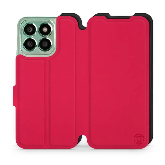 Hülle für Huawei Honor X8b - Farbe Rot mit Schwarz