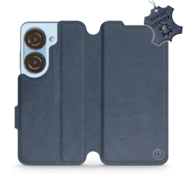 Phone Case Asus Zenfone 10 - Design Blue Leather