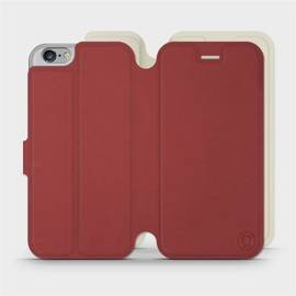 Phone Case Apple iPhone 6 - Design Dark Red with Platinum