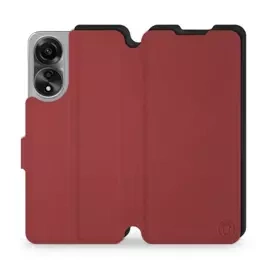 Phone Case OPPO A78 5G - Design Dark Red with Black