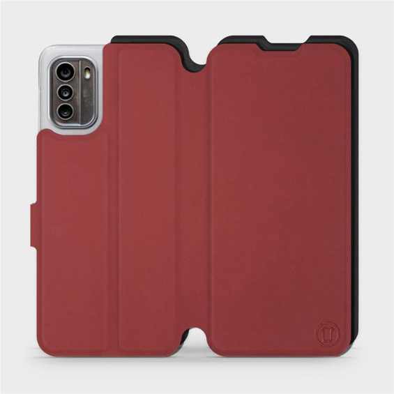Phone Case Nokia G60 5G - Design Dark Red with Black