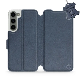 Phone Case Samsung Galaxy S23 Plus - Design Blue Leather