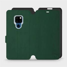 Etui Soft Touch do Huawei Mate 20 - wzór Miejska zieleń z czernią