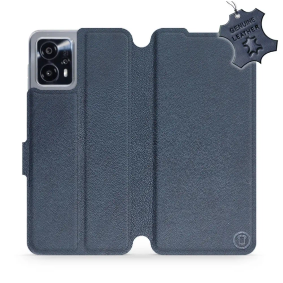 Phone Case Motorola Moto G13 - Design Blue Leather