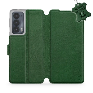 Phone Case Motorola Edge 20 - Design Green Leather