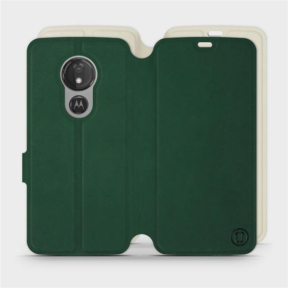 Etui Soft Touch do Motorola Moto G7 Power - wzór Miejska zieleń z platyną