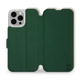 Phone Case Apple iPhone 16 Pro Max - Design Green with Platinum