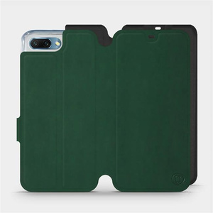 Etui Soft Touch do Huawei Honor 10 - wzór Miejska zieleń z czernią