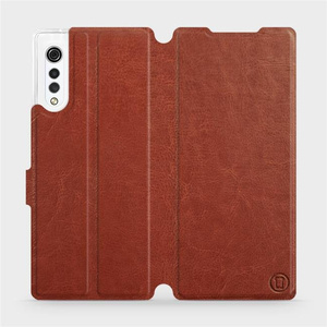 Phone Case LG Velvet - Design Brown&Orange