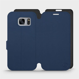 Phone Case Samsung Galaxy S7 Edge - Design Navy with Black