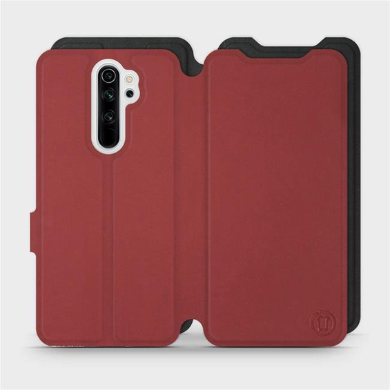 Phone Case Xiaomi Redmi Note 8 Pro - Design Dark Red with Black