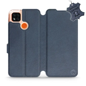 Phone Case Xiaomi Redmi 9C - Design Blue Leather