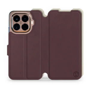 Phone Case Xiaomi 15T Pro - Design Burgundy with Platinum