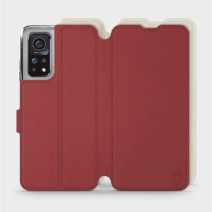 Phone Case Xiaomi Mi 10T - Design Dark Red with Platinum