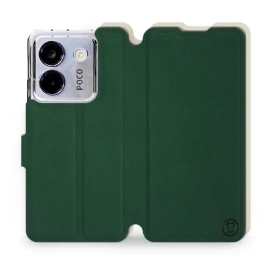 Phone Case Xiaomi POCO M7 Pro 5G - Design Green with Platinum