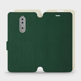 Phone Case Nokia 8 - Design Green with Platinum
