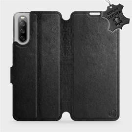 Phone Case Sony Xperia 10 III - Design Black Leather