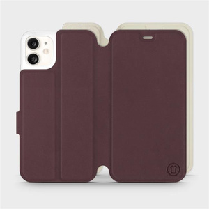 Phone Case Apple iPhone 11 - Design Burgundy with Platinum