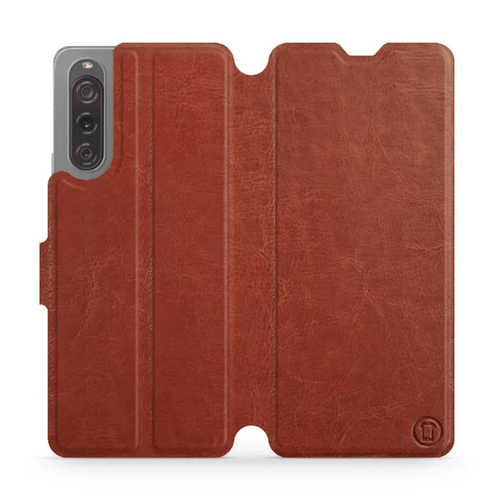 Phone Case Sony Xperia 10 V - Design Brown&Orange